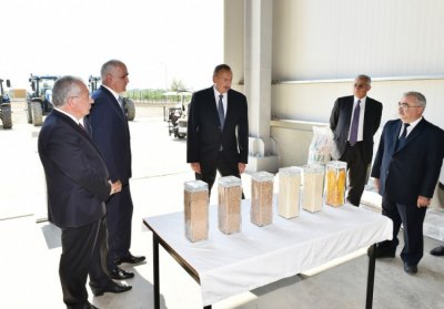 Azərbaycan Prezidenti İlham Əliyev Yalama kənd təsərrüfatı parkını açdı.